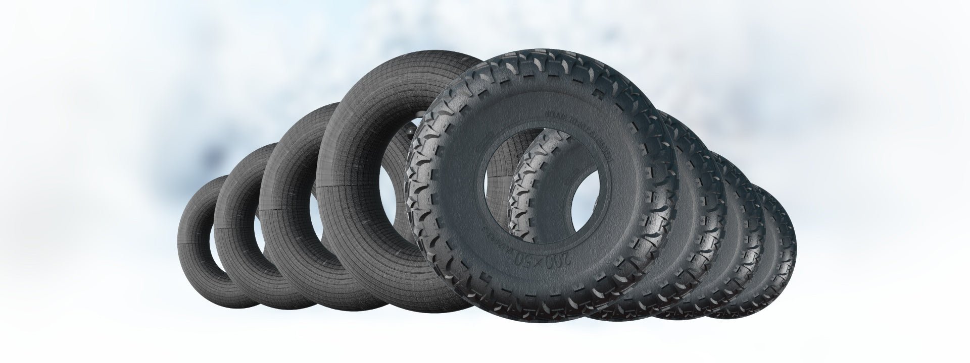 Tires, Inner tubes and Rims - Roll and Pole