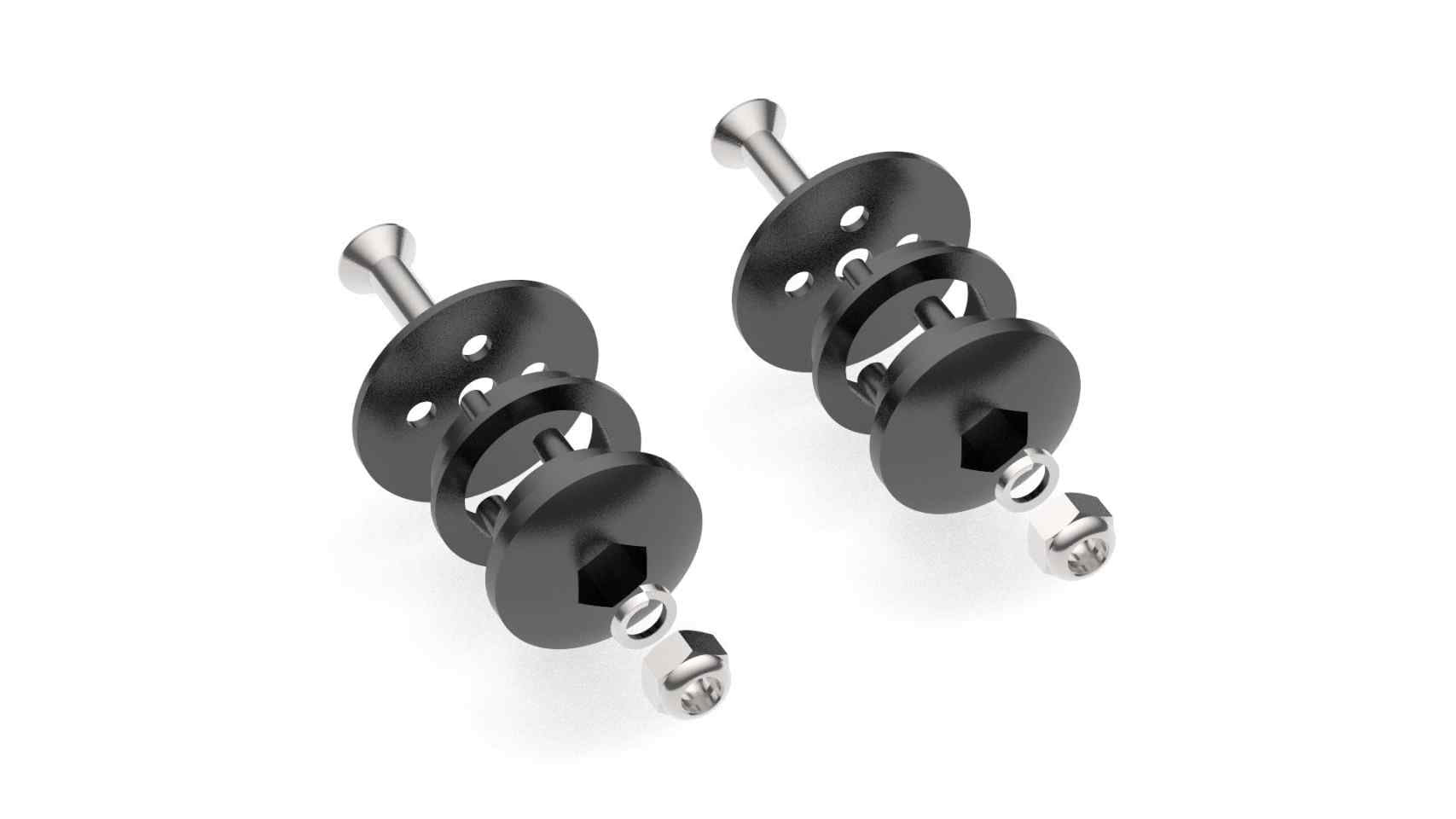 Ankle Joint Bearing Set Black - Roll and Pole