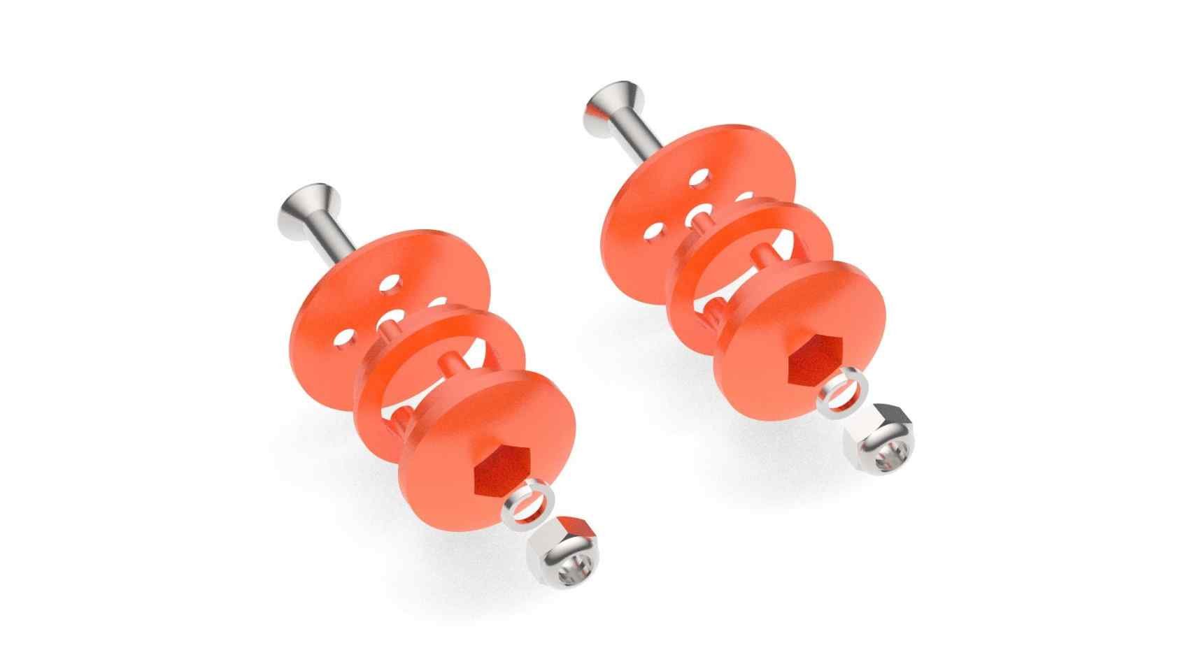 Ankle Joint Bearing Set Orange - Roll and Pole