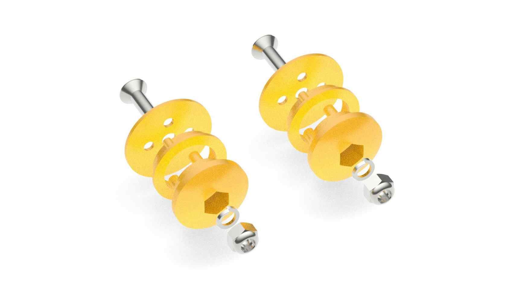 Ankle Joint Bearing Set Yellow - Roll and Pole