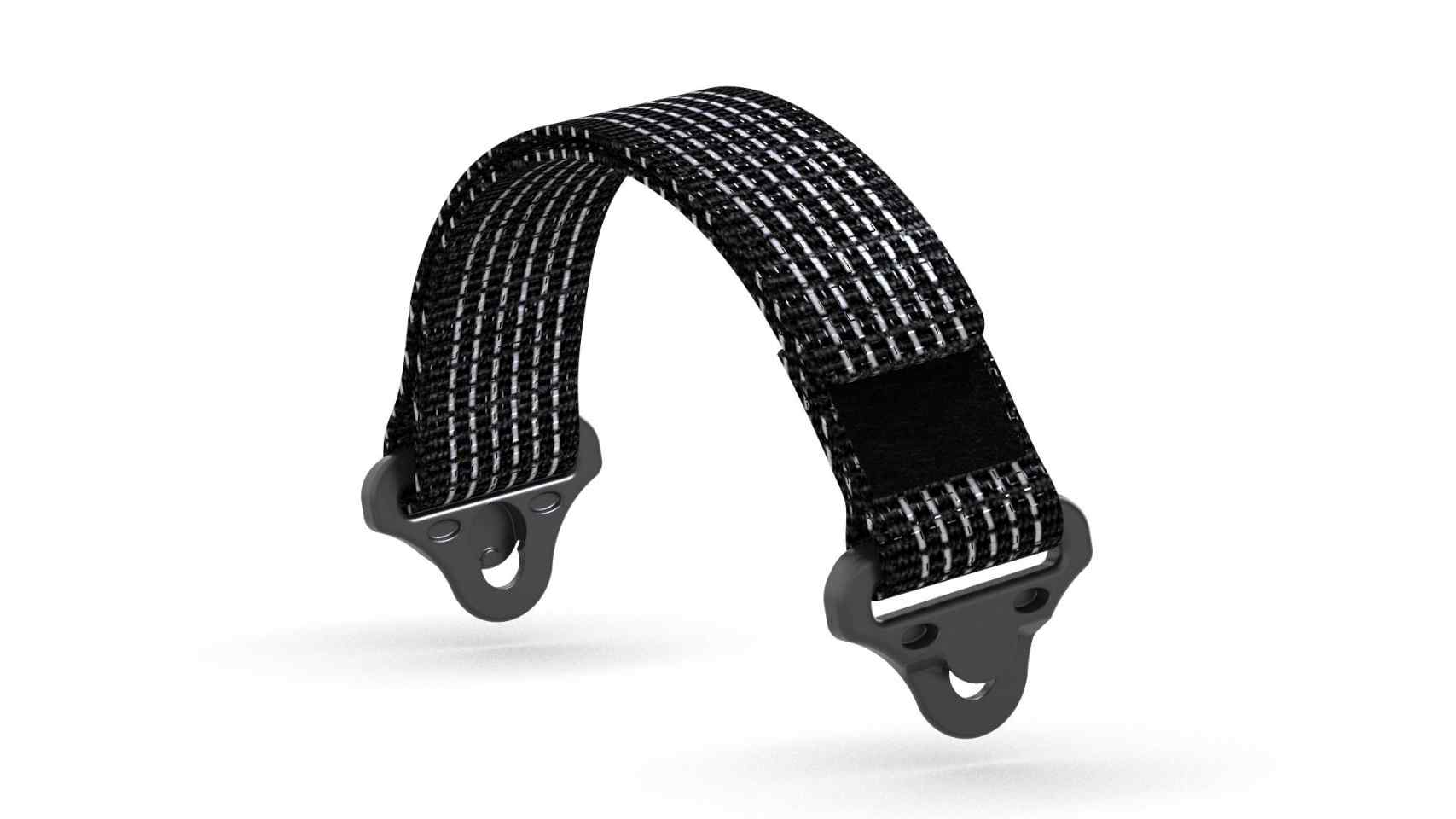 Foot Belt Reflective with Black Clips - Roll and Pole