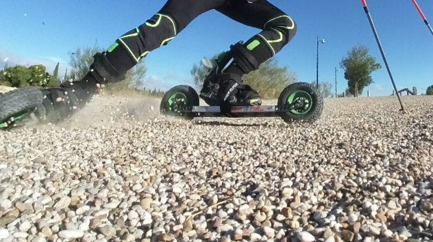 A video of the V9 Fire 200 Skike Cross Skate being used on various terrains