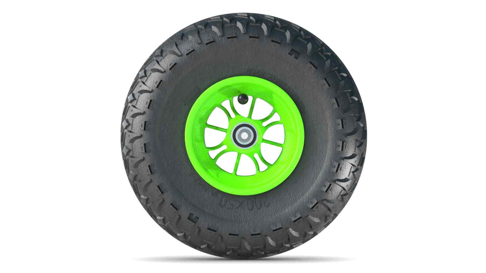 Wheel Green 200mm/8in Majorgrip - Roll and Pole