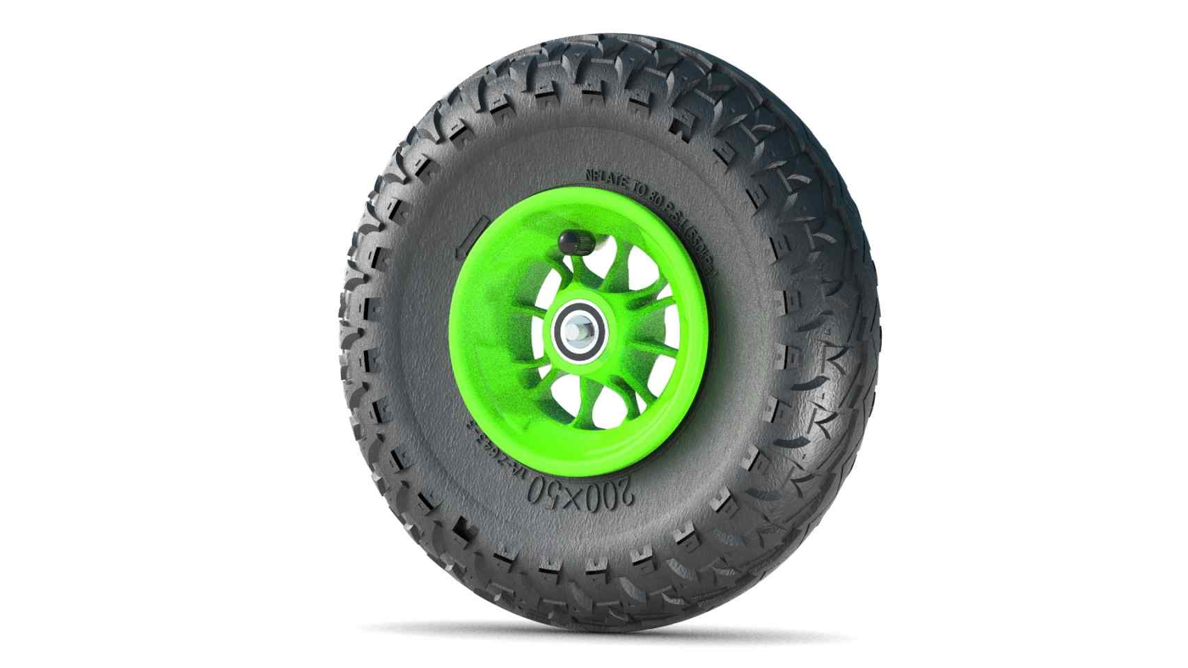 Wheel Green 200mm/8in Majorgrip - Roll and Pole
