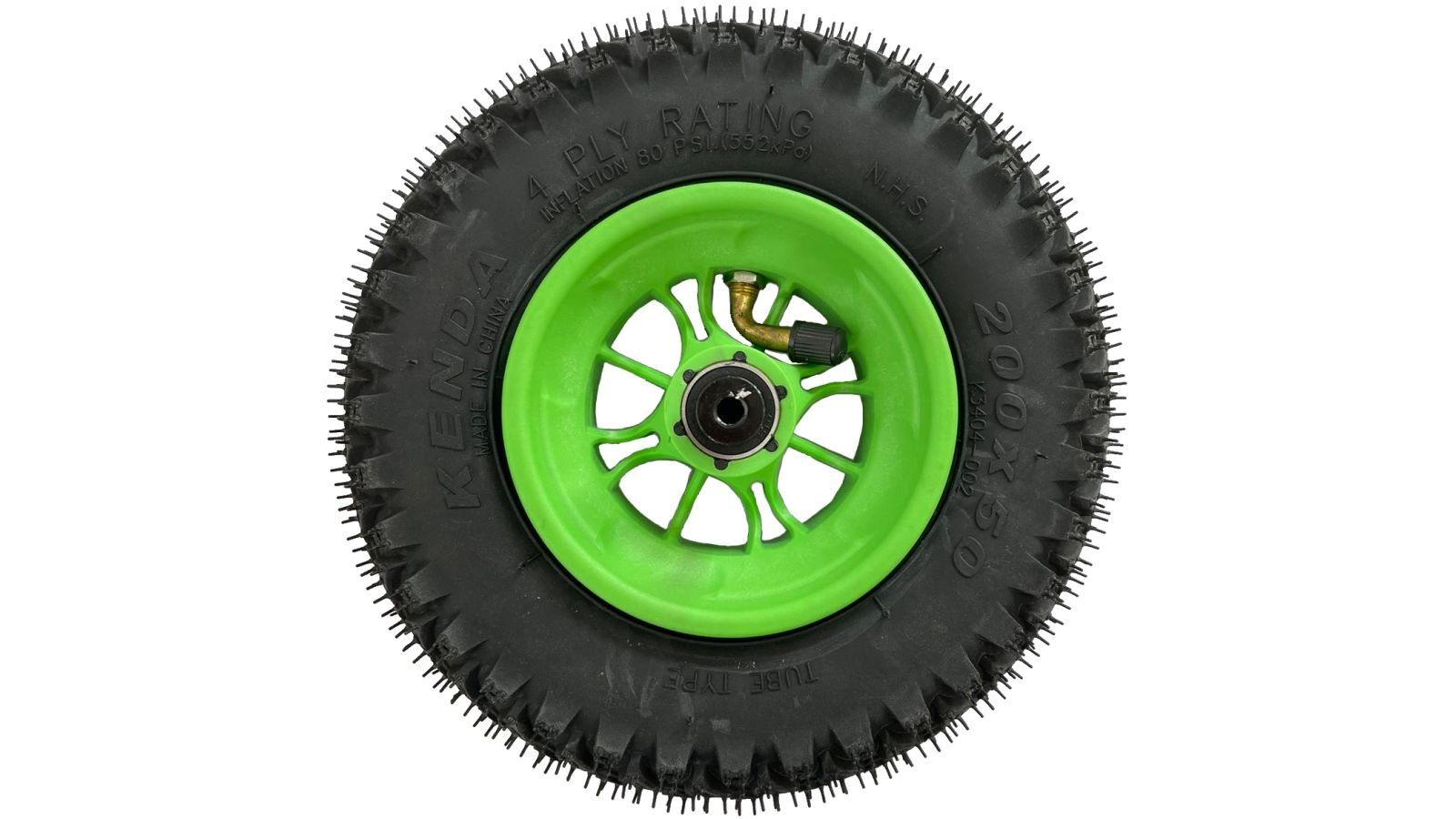Wheel Green 200mm/8in Roadstar - Roll and Pole