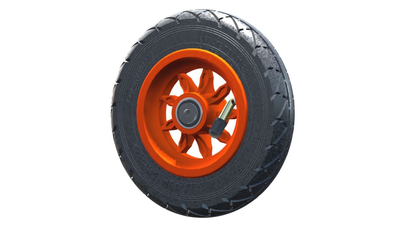 Wheel Orange 150mm/6in INNOVA 9SO - IN - Roll and Pole